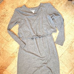 H&M Nursing Dress (M) Grey